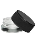 Child Resistant 7 Ml Clear Round Glass Concentrate Jar With Cap - 450 Count - The Supply Joint 