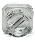 Child Resistant 9 Ml Clear Square Glass Dual Compartment Concentrate Jar With Cap - 360 Count - The Supply Joint 