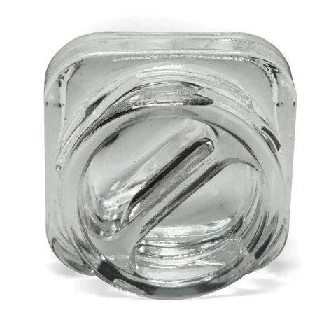 Child Resistant 9 Ml Clear Square Glass Dual Compartment Concentrate Jar With Cap - 360 Count - The Supply Joint 