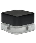 Child Resistant 9 Ml Clear Square Glass Dual Compartment Concentrate Jar With Cap - 50 Count - The Supply Joint 