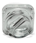 Child Resistant 9 Ml Clear Square Glass Dual Compartment Concentrate Jar With Cap - 50 Count - The Supply Joint 