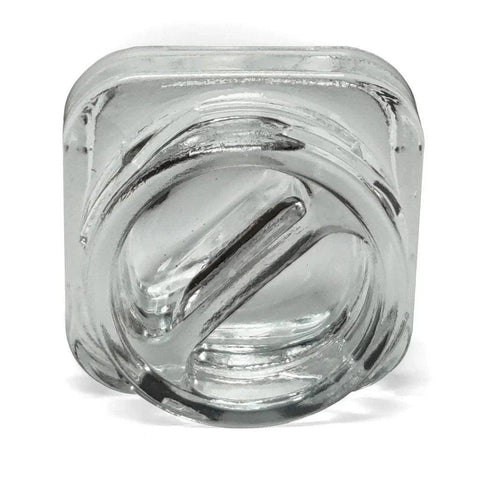 Child Resistant 9 Ml Clear Square Glass Dual Compartment Concentrate Jar With Cap - 50 Count - The Supply Joint 