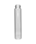 Child Resistant | 101 Mm - 25 Mm Clear Glass Pre-roll Tube With Black Cap - 50 Count - The Supply Joint 