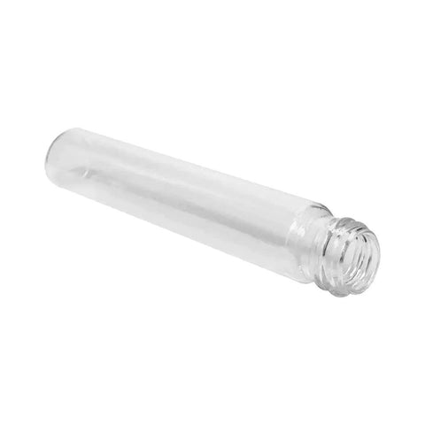 Child Resistant | 115 Mm - 22 Mm Clear Glass Pre-roll Tube With Cap - 50 Count - The Supply Joint 