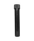 Child Resistant | 120 Mm - 20 Mm Glossy Black Glass Pre-roll Tube With Black Cap - 50 Count - The Supply Joint 