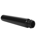 Child Resistant | 120 Mm - 20 Mm Glossy Black Glass Pre-roll Tube With Black Cap - 50 Count - The Supply Joint 