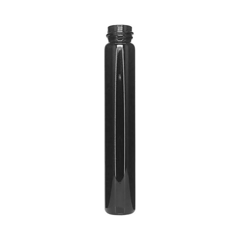 Child Resistant | 120 Mm - 20 Mm Glossy Black Glass Pre-roll Tube With Black Cap - 570 Count - The Supply Joint 