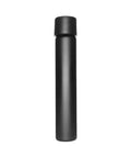 Child Resistant | 120 Mm - 22 Mm Black Frosted Glass Pre-roll Tube With Smooth Black Cap - 50 Count - The Supply Joint 