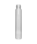 Child Resistant | 120 Mm 22 Mm Clear Glass Pre-roll Tube With Black Cap - 50 Count - The Supply Joint 