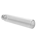 Child Resistant | 120 Mm 22 Mm Clear Glass Pre-roll Tube With Black Cap - 50 Count - The Supply Joint 