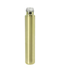 Child Resistant | 120 Mm - 22 Mm Gold Chrome Glass Pre-roll Tube With Gold Cap - 50 Count - The Supply Joint 