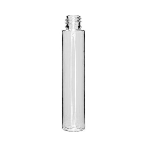 Child Resistant | 127 Mm -25 Mm Clear Glass Pre-roll Tube With Black Cap - 645 Count - The Supply Joint 