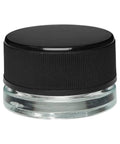 Child Resistant | 9 Ml Clear Straight Round Glass Concentrate Jar With Cap - 50 Count - The Supply Joint 