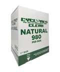 Cyclones Pre-rolled Cones 1 1/4 Size - Natural Clear Paper - 980 Count - The Supply Joint 