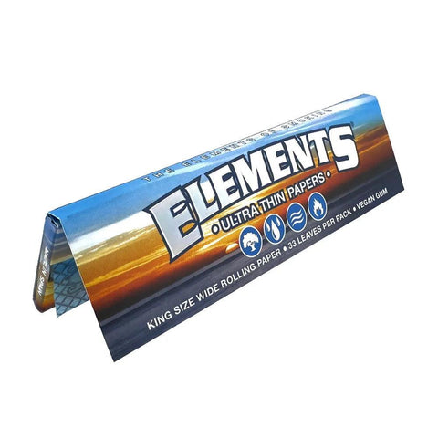 Elements King Size Wide Ultra Thin Rolling Papers - 50 Pack - The Supply Joint 