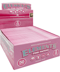 Elements Pink King Size Slim Rolling Papers - 50 Count - The Supply Joint 