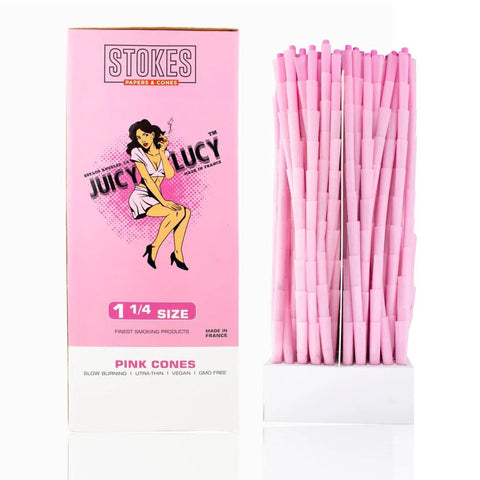 Juicy Lucy 1 1/4 Pink Cones -1000 Count - The Supply Joint 