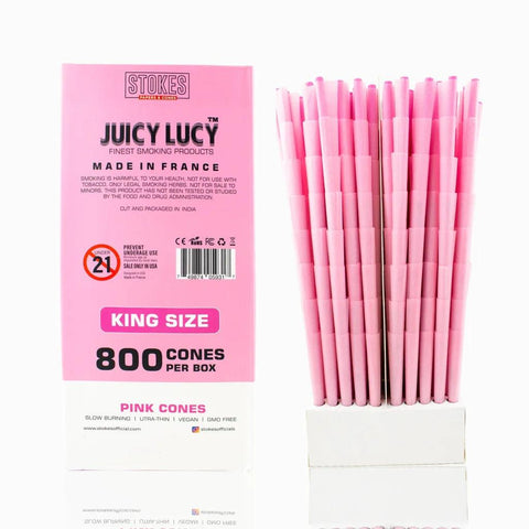 Juicy Lucy King Size Pink Cones - 800 Count - The Supply Joint 