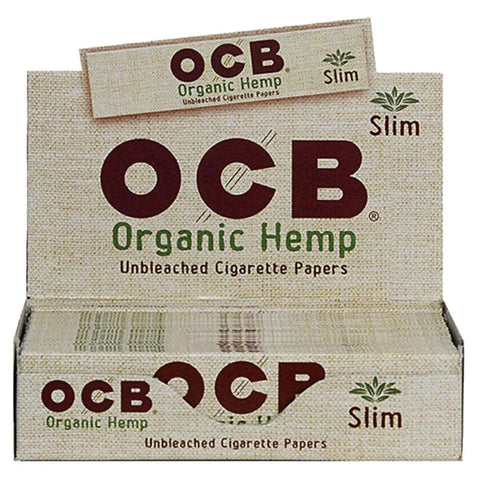 Ocb Organic Hemp Slim Rolling Papers - 24 Pack - The Supply Joint 