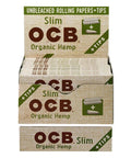 Ocb Organic Hemp Slim Rolling Papers + Tips - 24 Pack - The Supply Joint 