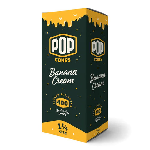 Pop Cones Flavored Pre-rolled Cones 1 1/4 - Unbleached Paper - 400 Count - The Supply Joint 