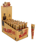 Raw Classic King Size Cones 3 Pack - Unbleached Paper - 32 Packs - The Supply Joint 