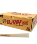 Raw Classic Single Size Pre-rolled Cones 70/24 Mm - Unbleached Paper - 1200 Count - The Supply Joint 