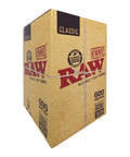 Raw Classic Single Size Pre-rolled Cones 70/24 Mm - Unbleached Paper - 600 Count - The Supply Joint 