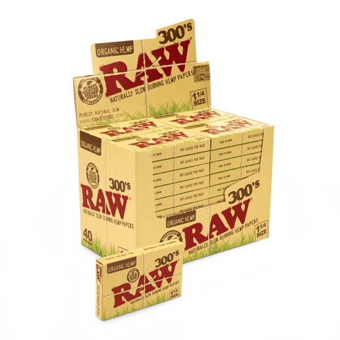 Raw Organic Creaseless 1 1/4 - 300's - 40 Pack - The Supply Joint 