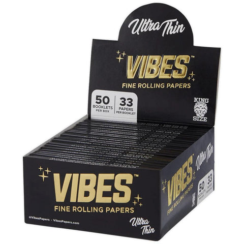 Vibes Papers Box - King Size Slim - 33 Count - The Supply Joint 