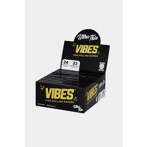 Vibes Papers Box - King Size Slim With Tips - 33 Count - The Supply Joint 