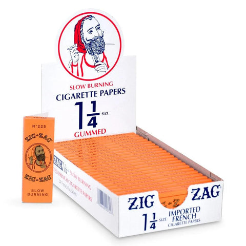 Zig Zag 1 ¼ French Orange Rolling Papers - 24 Pack - The Supply Joint 