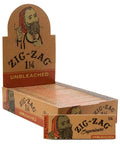 Zig Zag 1 ¼ Ultra Thin Rolling Papers - Unbleached - 24 Pack - The Supply Joint 