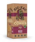 Zig Zag Mini 70's Pre-rolled Cones 70mm - Unbleached Paper - 800 Count - The Supply Joint 