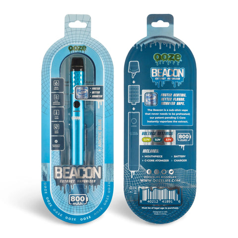 Ooze Beacon Extract Vaporizer C-Core 800 mAh - 24 Count Display - The Supply Joint 