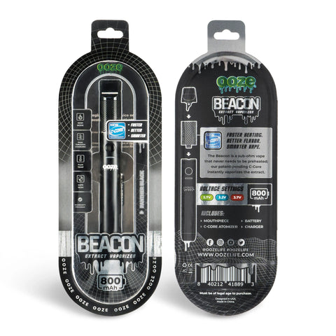 Ooze Beacon Extract Vaporizer C-Core 800 mAh - 24 Count Display - The Supply Joint 