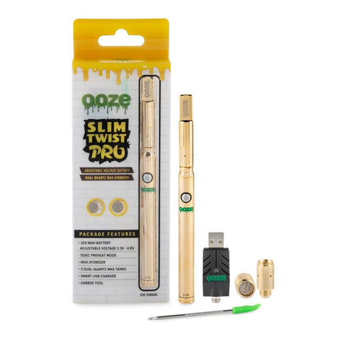 Ooze Slim Twist Pro CBD Vape Battery - The Supply Joint 