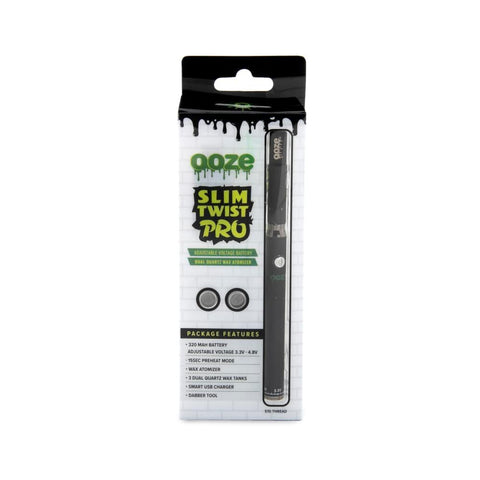 Ooze Slim Twist Pro CBD Vape Battery - The Supply Joint 