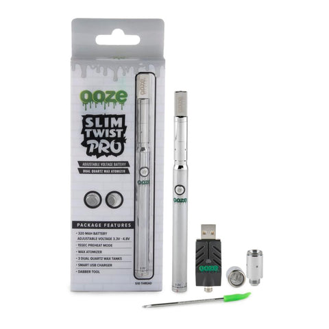 Ooze Slim Twist Pro CBD Vape Battery - The Supply Joint 